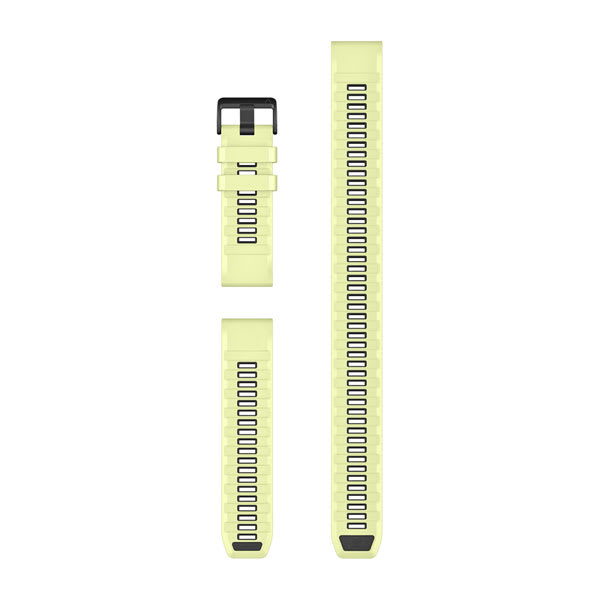QuickFit® 26 Armbänder, Gelb Silikon (Taucher-Set mit 3 Teilen) – Garmin