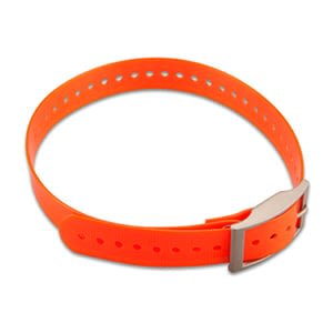 1" halsbåndsrem, firkantet spænde (orange) 1