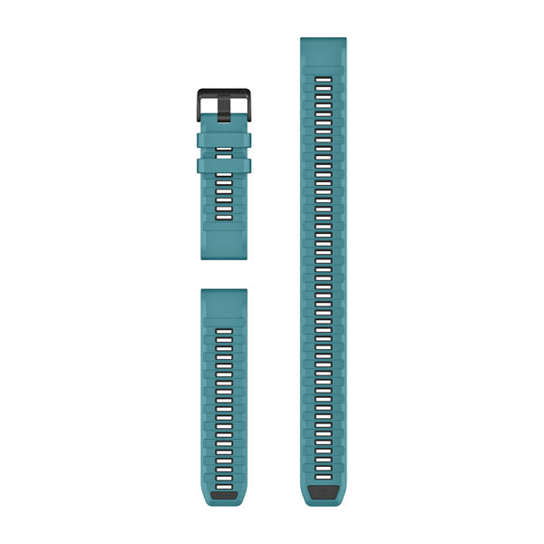 QuickFit® 26 Armbänder, Türkis Silikon (Taucher-Set 3-teilig) – Garmin