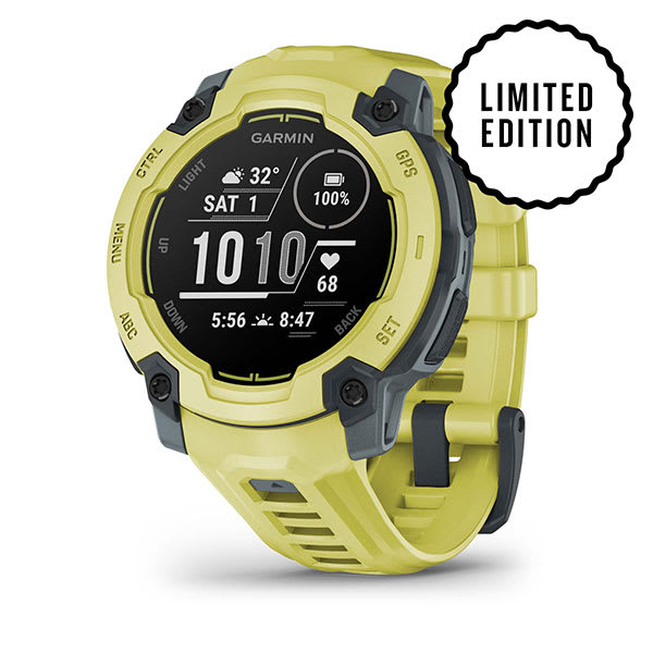 Instinct® E – 45 mm, Electric Lime mit Electric Lime Armband – Garmin