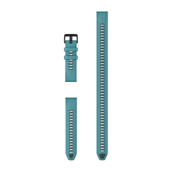 QuickFit® 20 Armbänder, Türkises Silikon (Taucher-Set mit 3 Teilen) – Garmin