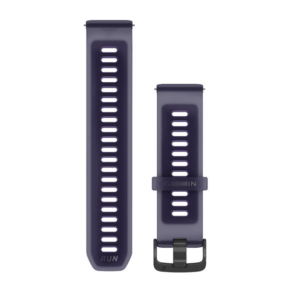 Quick Release-Armbänder (22 mm), Transparent Imperial Purple/Indigo mit Slate-Hardware – Garmin