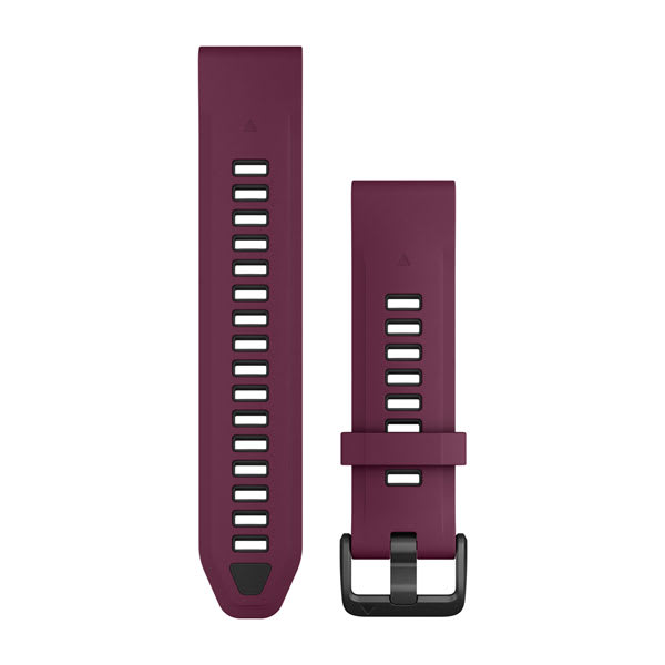 QuickFit® 20 Armbänder, Merlot/Graphite Silikon – Garmin