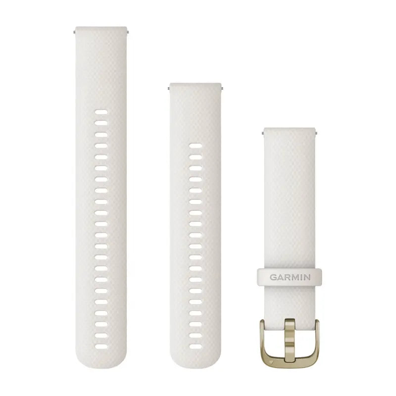 Quick Release remme (20 mm), Gennemskinnelig Bone/Mango med sølv hardware 1