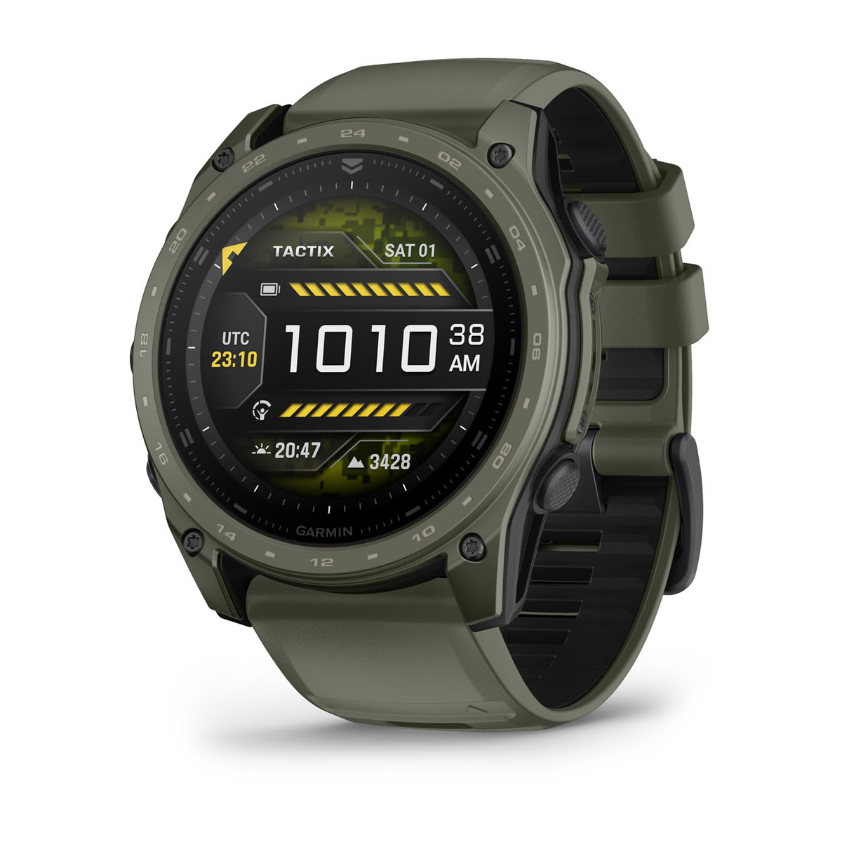 tactix® 8 – 51 mm, AMOLED, Cerakote®-Beschichtung, Inklusive Applied Ballistics Ultralight™ Solver und Olive Cerakote®-Beschichtung – Garmin
