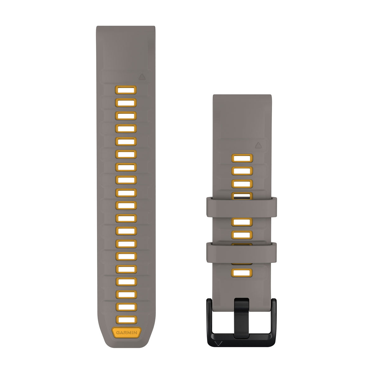 QuickFit® 22-mm-Armband, Silver Gray/Yellow Flare Silikon – Garmin