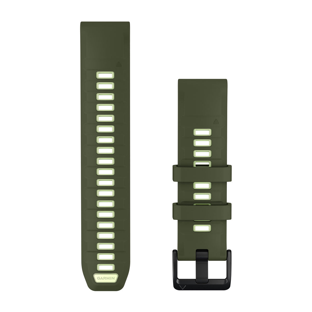 QuickFit® 22-mm-Armband, Olive Drab/Citron Silikon – Garmin
