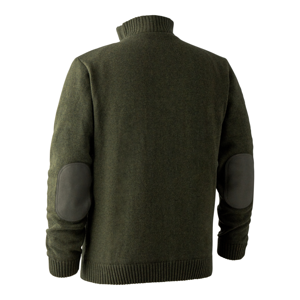 Carlisle Strickpullover mit Stormliner - Green Melange - Deerhunter