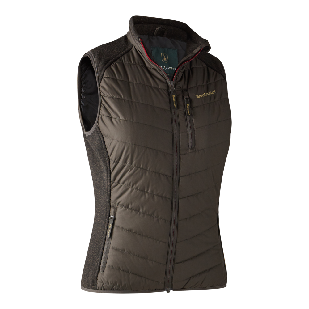 Lady Caroline Vatteret Vest Brown- Deerhunter - Jagtbutikken