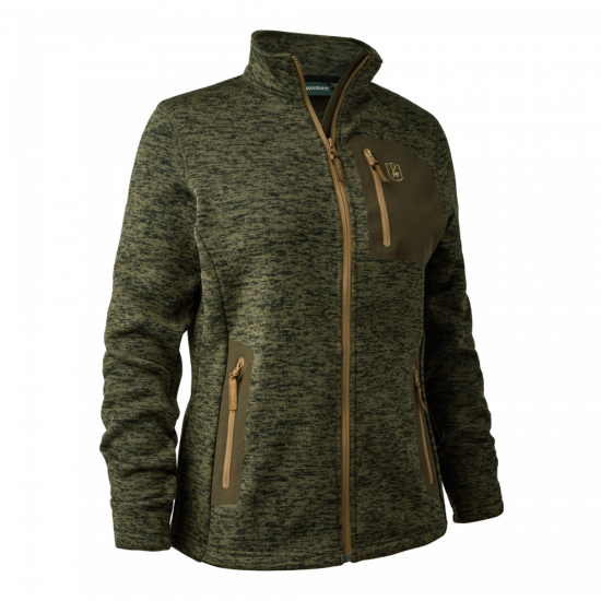 Lady Sarek Strickjacke Oliv - Deerhunter
