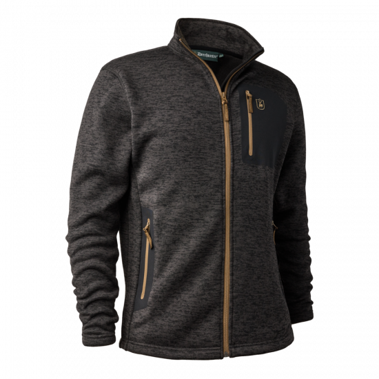 Sarek Strickjacke Dunkelgrau - Deerhunter