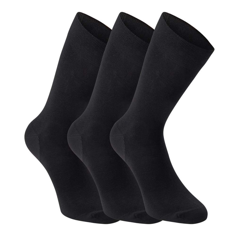 Bamboo Socken 3er Pack Schwarz - Deerhunter