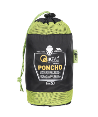 Qikpac Poncho - Black - Trespass
