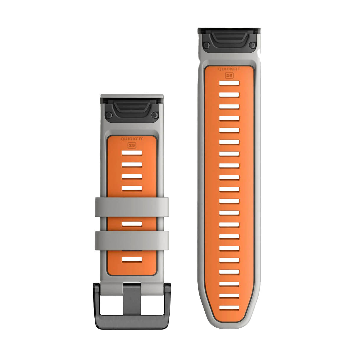QuickFit® 26 urremme, Fog Gray/Ember Orange silikone 2