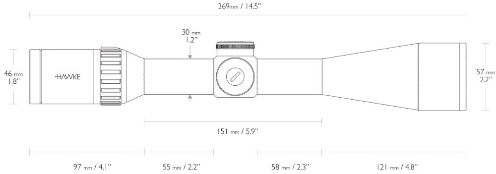 Endurance 30 WA SF 6-24x50 LR Dot (16x) - Hawke