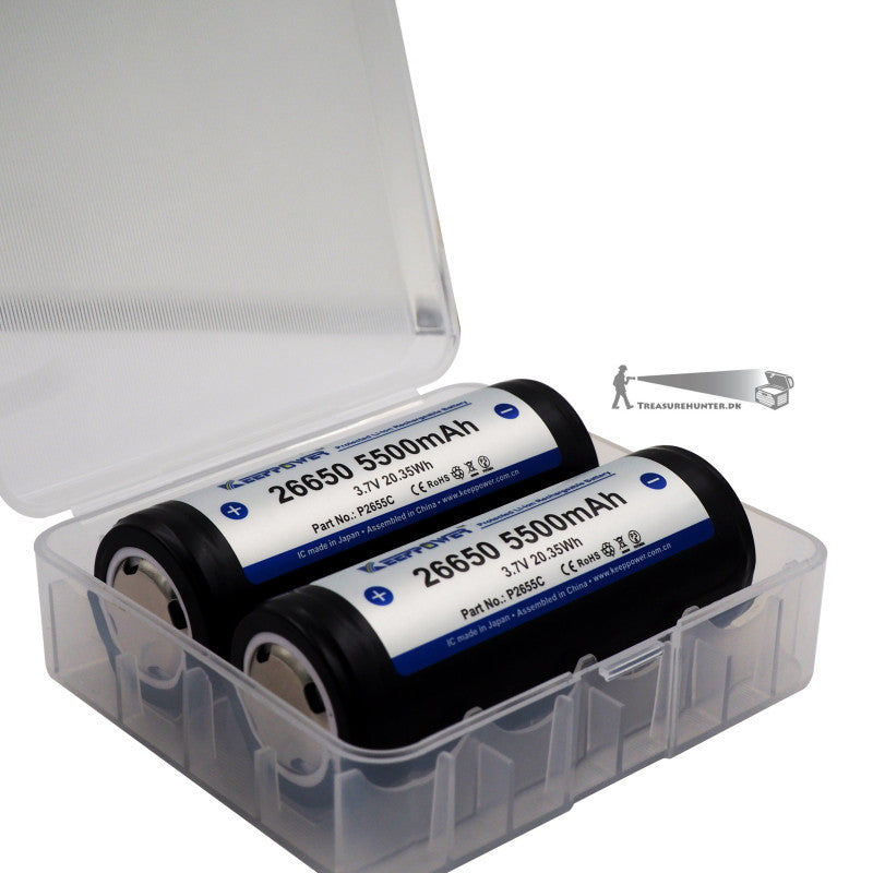 26650 KeepPower 5500mAh Protected Li-Ion Akku 3,6V - 2PACK