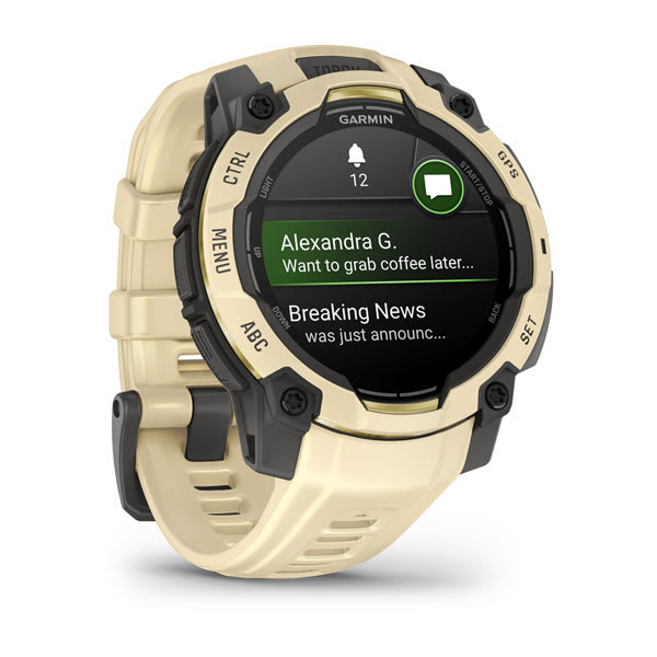Instinct® 3 – 45 mm, AMOLED, Citrine mit Citrine Armband – Garmin