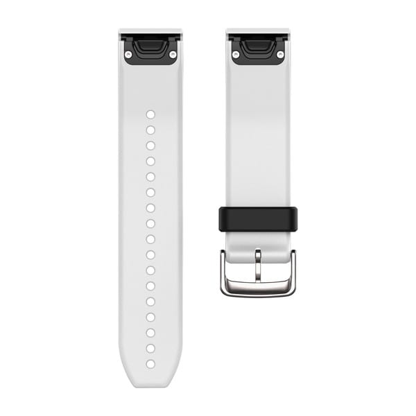 QuickFit® 22 Uhrarmbänder, Weißes Silikon – Garmin
