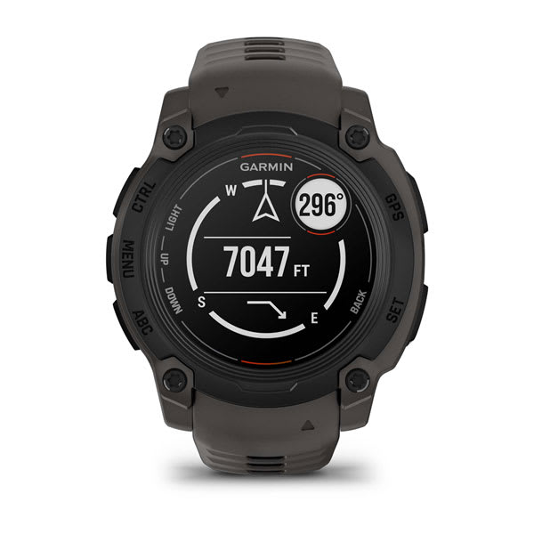 Instinct® E – 40 mm, Schwarz mit Charcoal-Armband – Garmin
