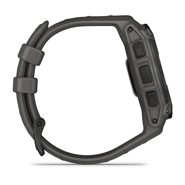 Instinct® E – 45 mm, Schwarz mit Charcoal-Armband – Garmin