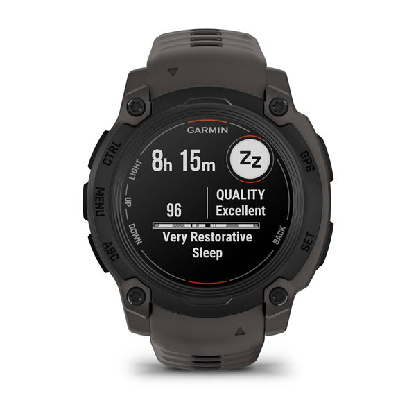 Instinct® E – 40 mm, Schwarz mit Charcoal-Armband – Garmin