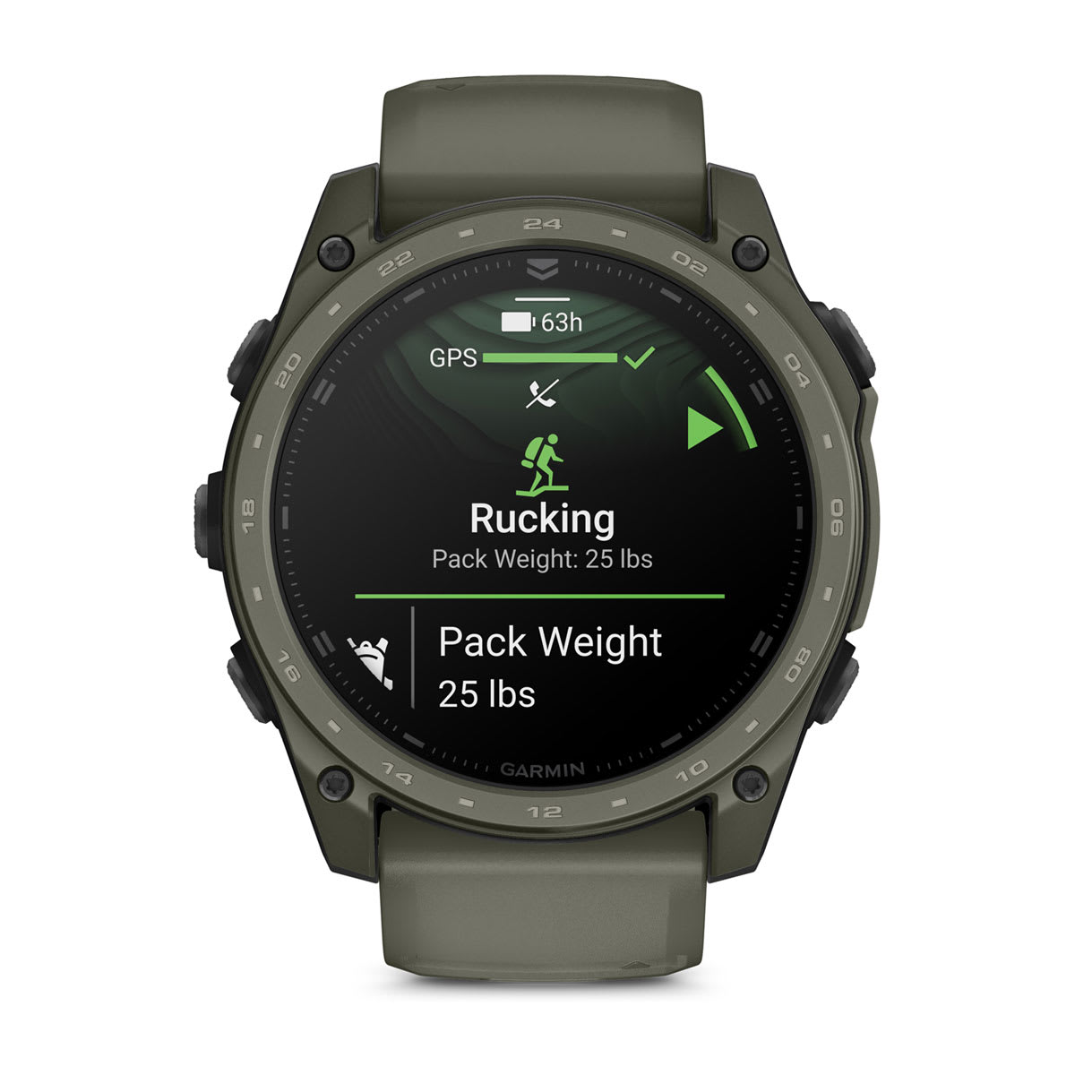 tactix® 8 – 51 mm, AMOLED, Cerakote®-Beschichtung, Inklusive Applied Ballistics Ultralight™ Solver und Olive Cerakote®-Beschichtung – Garmin
