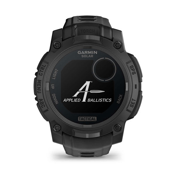 Instinct® 3 – 45 mm, Solar, Tactical Edition, Schwarz mit schwarzem Armband – Garmin