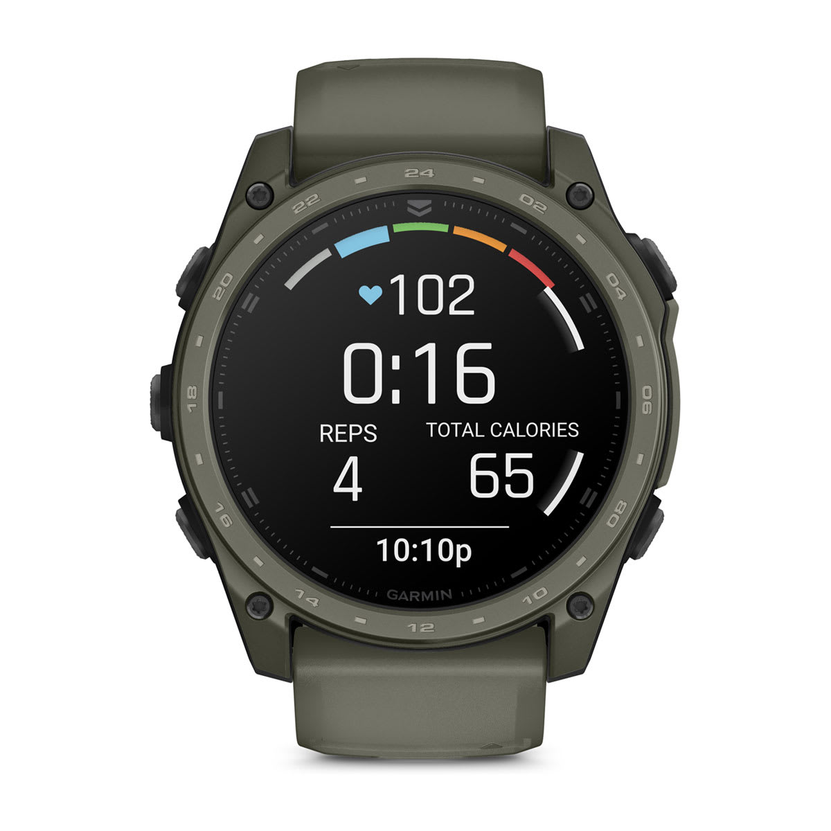 tactix® 8 – 51 mm, AMOLED, Cerakote®-Beschichtung, Inklusive Applied Ballistics Ultralight™ Solver und Olive Cerakote®-Beschichtung – Garmin