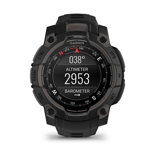 Instinct® 3 – 45 mm, AMOLED, Schwarz mit schwarzem Armband – Garmin