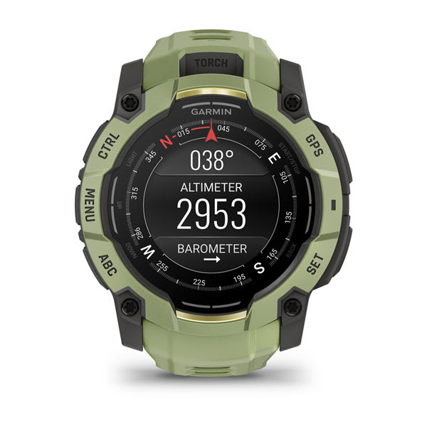 Instinct® 3 – 50 mm, AMOLED, Fern Green mit Fern Green Armband – Garmin