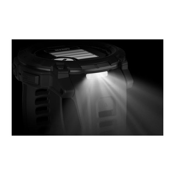 Instinct® 3 – 50 mm, Solar, Tactical Edition, Schwarz mit Schwarzem Armband – Garmin