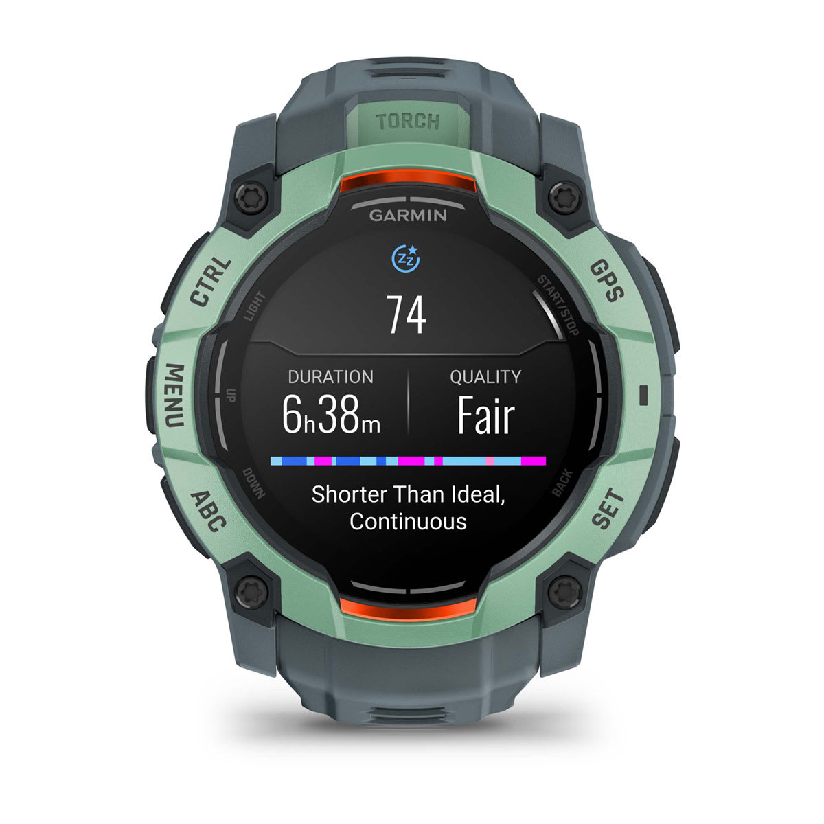 Instinct® 3 – 50 mm, AMOLED, Neotropic mit Twilight Armband – Garmin