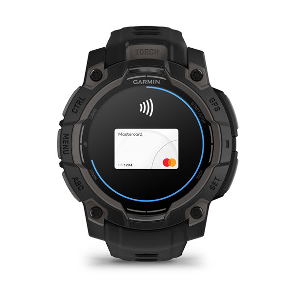 Instinct® 3 – 45 mm, AMOLED, Schwarz mit schwarzem Armband – Garmin