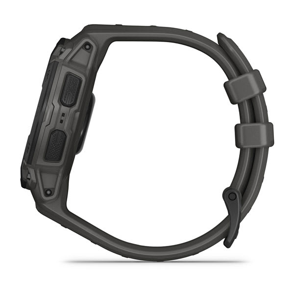 Instinct® E – 45 mm, Schwarz mit Charcoal-Armband – Garmin