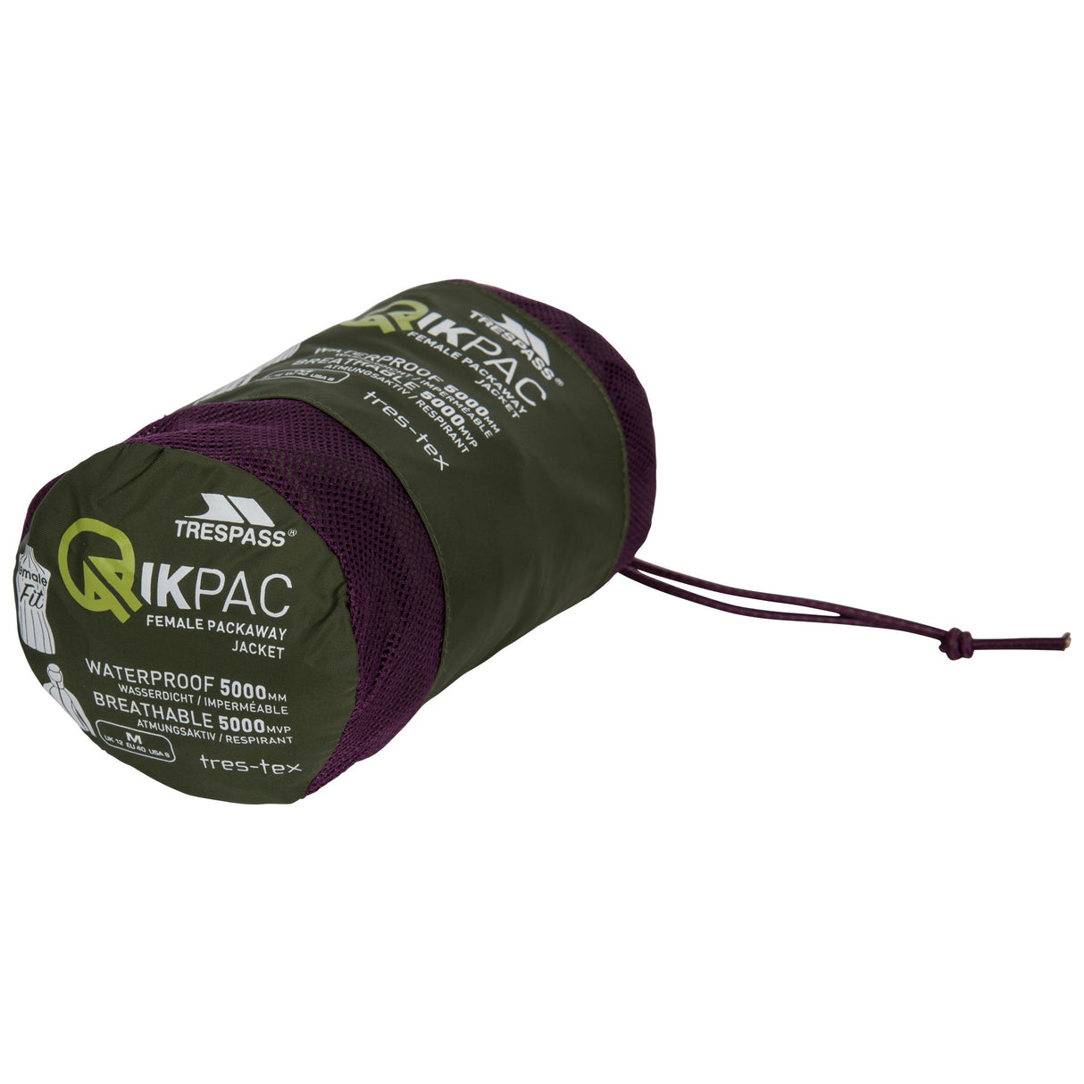 Qikpac Female Jkt - Moss - Trespass