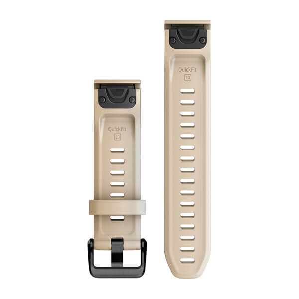 QuickFit® 20 Uhrenarmbänder, Limestone Silikon – Garmin