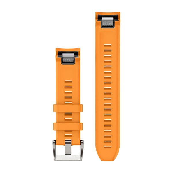 QuickFit® 22 Uhrenarmbänder, Spark Orange Silikonarmband – Garmin