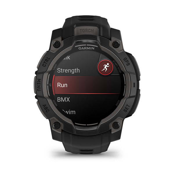 Instinct® 3 – 45 mm, AMOLED, Schwarz mit schwarzem Armband – Garmin