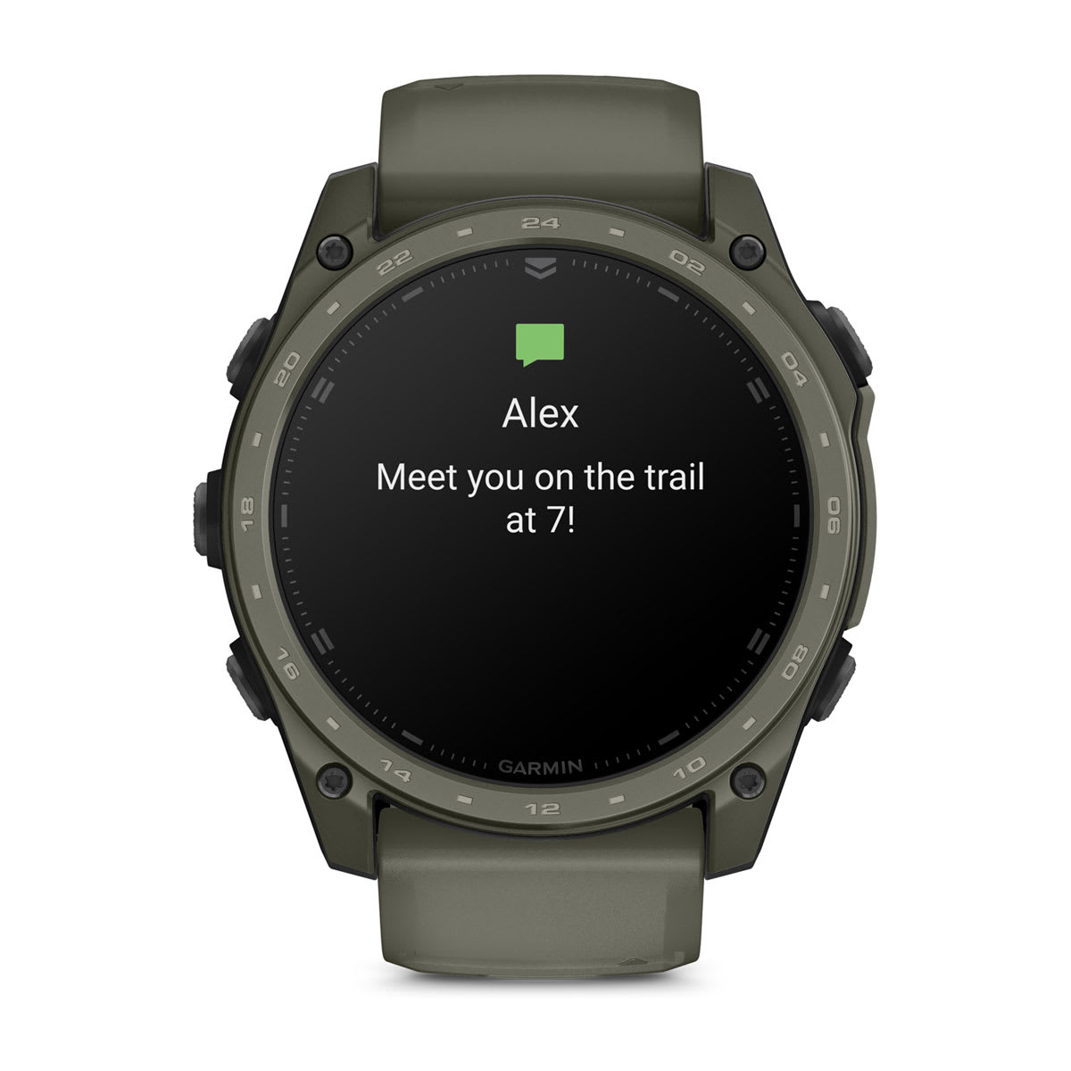 tactix® 8 – 51 mm, AMOLED, Cerakote®-Beschichtung, Inklusive Applied Ballistics Ultralight™ Solver und Olive Cerakote®-Beschichtung – Garmin
