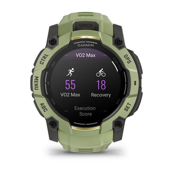 Instinct® 3 – 50 mm, AMOLED, Fern Green mit Fern Green Armband – Garmin