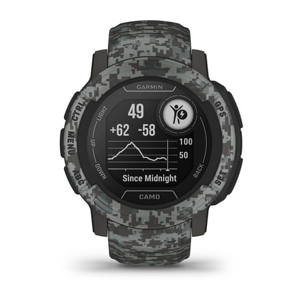 Instinct® 2 – Camo Edition, Graphite Camo – Garmin