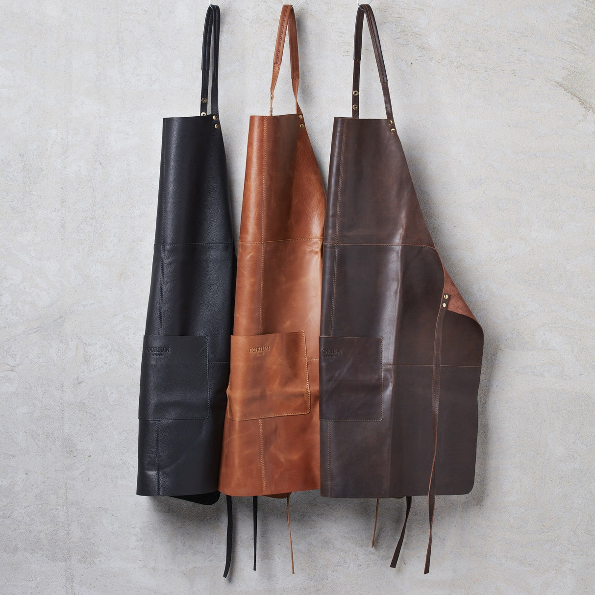 Leder Schürze Cognac - Corium