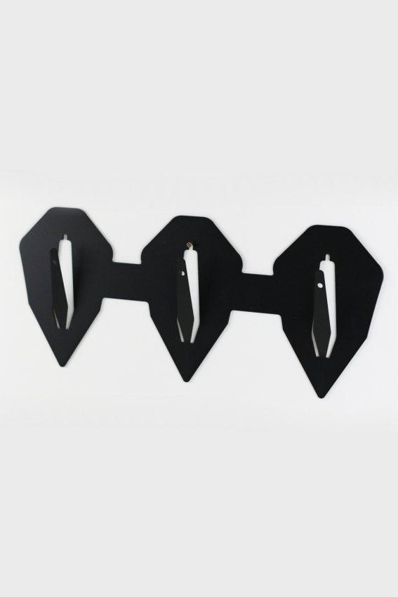 Anbauplatte für 3 Geweihe horizontal - diamond / Schwarz - Torp Solution