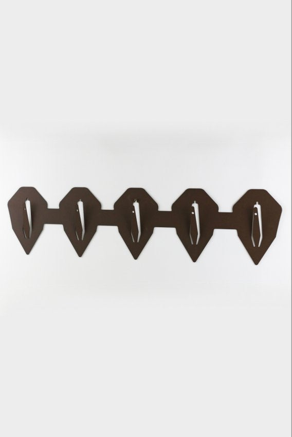 Trophäenteller für 5 Böcke horizontal - diamond / Corten - Torp Solution