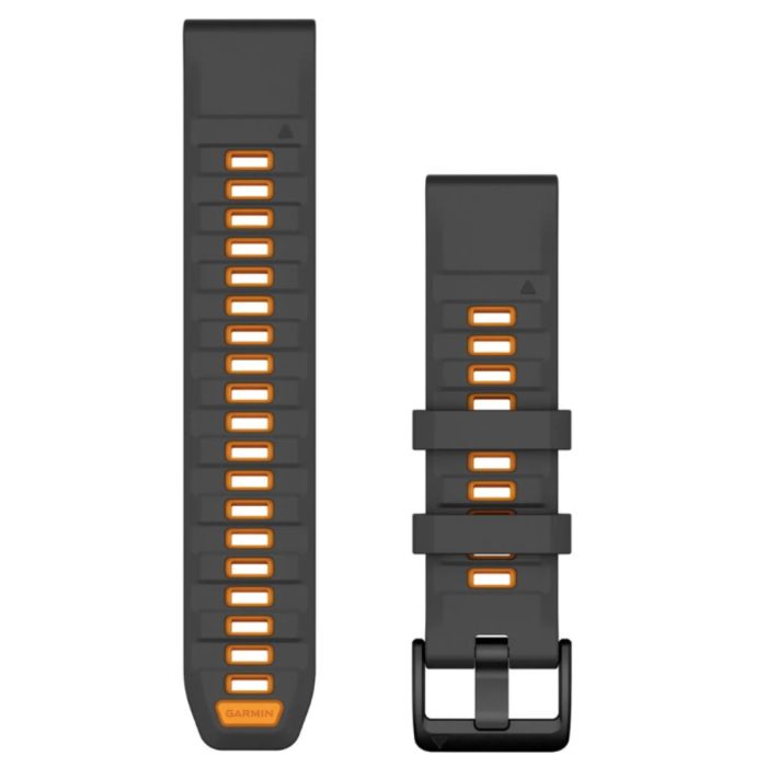 QuickFit® 22 remme, Spark Orange/Graphite silikone 3