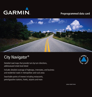 microSD™/SD™ card: City Navigator® Southeast Asia NT - HERE 1