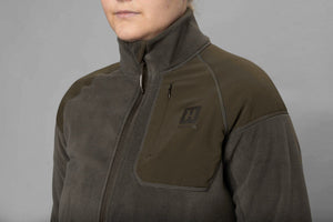 Vilja Fleece für Damen Willow green/Shadow grey - Härkila