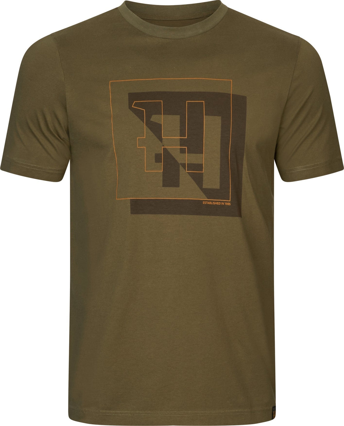 H-Logo S/S T-Shirt Dunkeloliv - Härkila