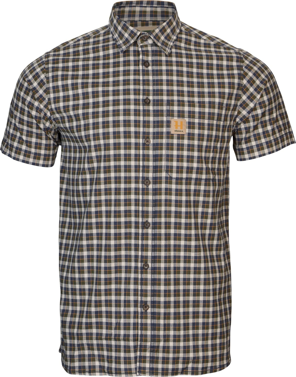Fjell S/S-Hemd Naval Blue Check - Härkila