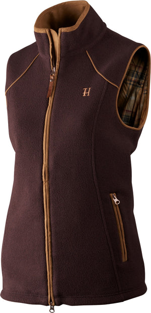 Sandhem Damen-Fleeceweste - Dark port melange - Härkila